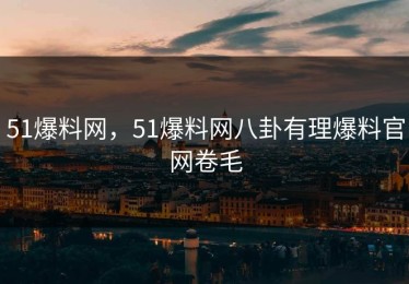 51爆料网，51爆料网八卦有理爆料官网卷毛